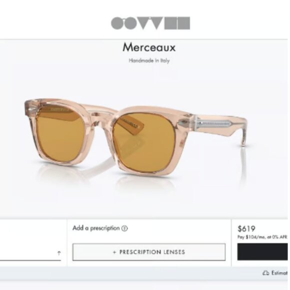 OLIVER PEOPLES MERCEAUX SQUARE SUN IN CHAMPAGNE PHOTOCHROMIC (OV5498SU) MSRP$619 main image 7